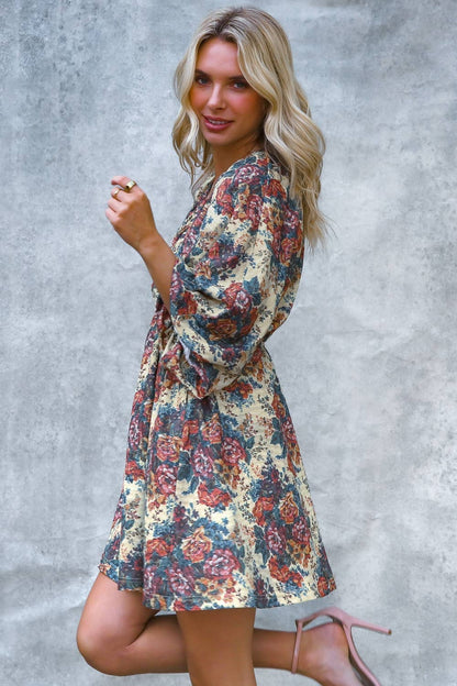 Vintage Style Floral Dress
