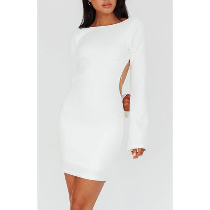 Diamond Open Back Chain Dress