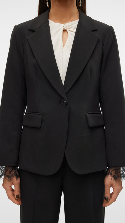 Black Lace Elegant Blazer