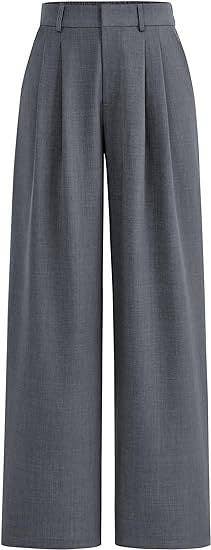 High Waist Wide Leg Trousers