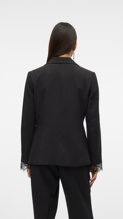 Black Lace Elegant Blazer