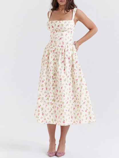 Corset Floral Sun Dress