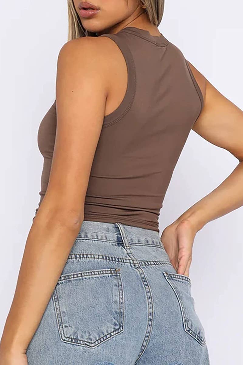 Crew Neck Crop Top