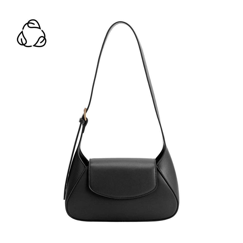 Melody Black Recycled Vegan Shoulder Bag