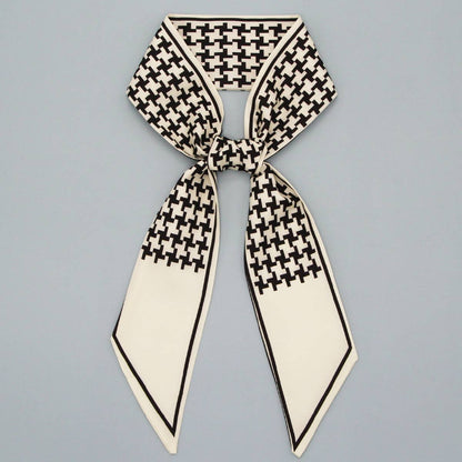 Floral Scarf Hair Tie Ribbon