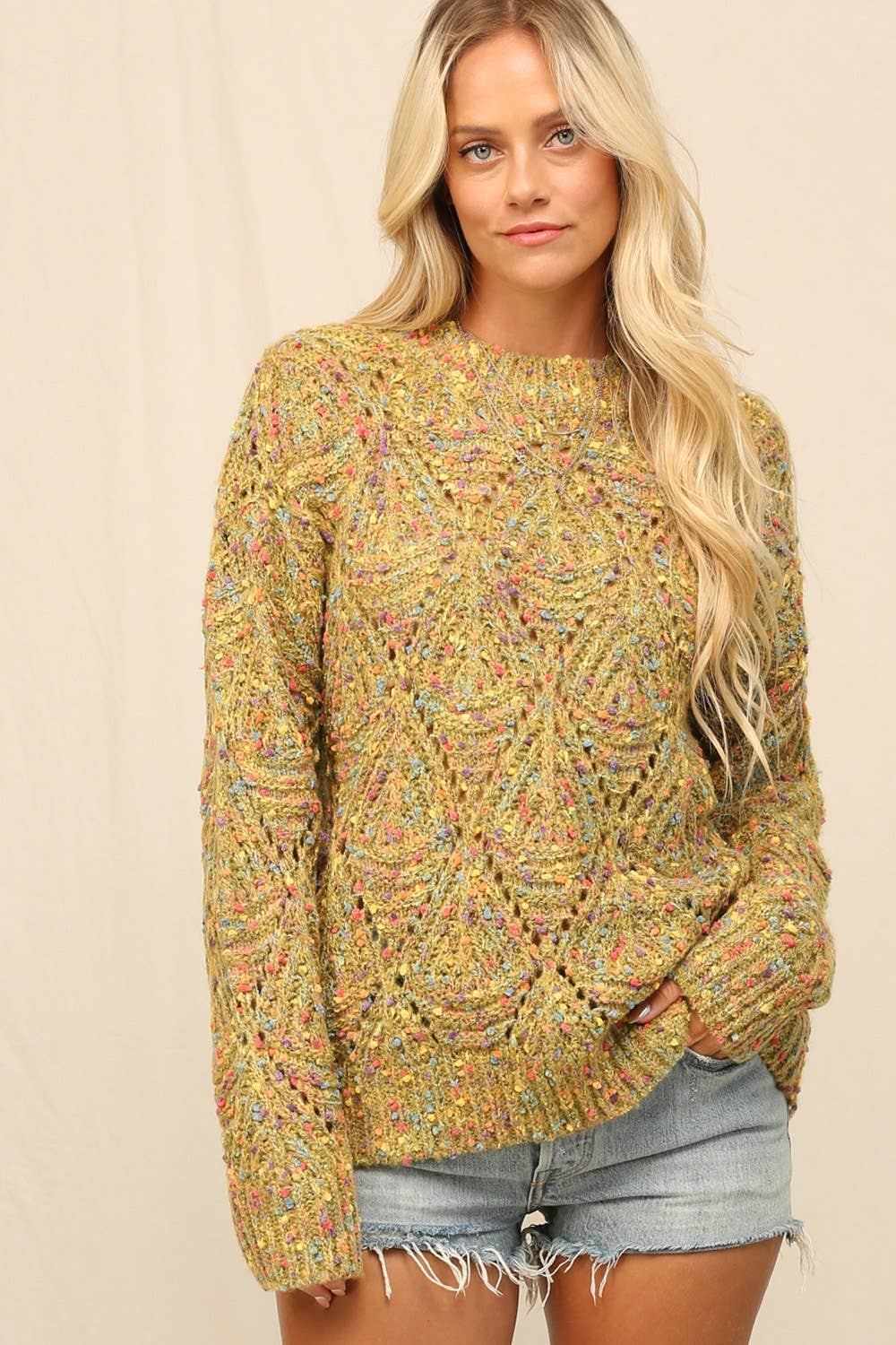 Colorfully Speckled Sweater