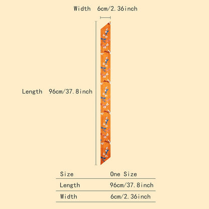 Floral Scarf Hair Tie Ribbon