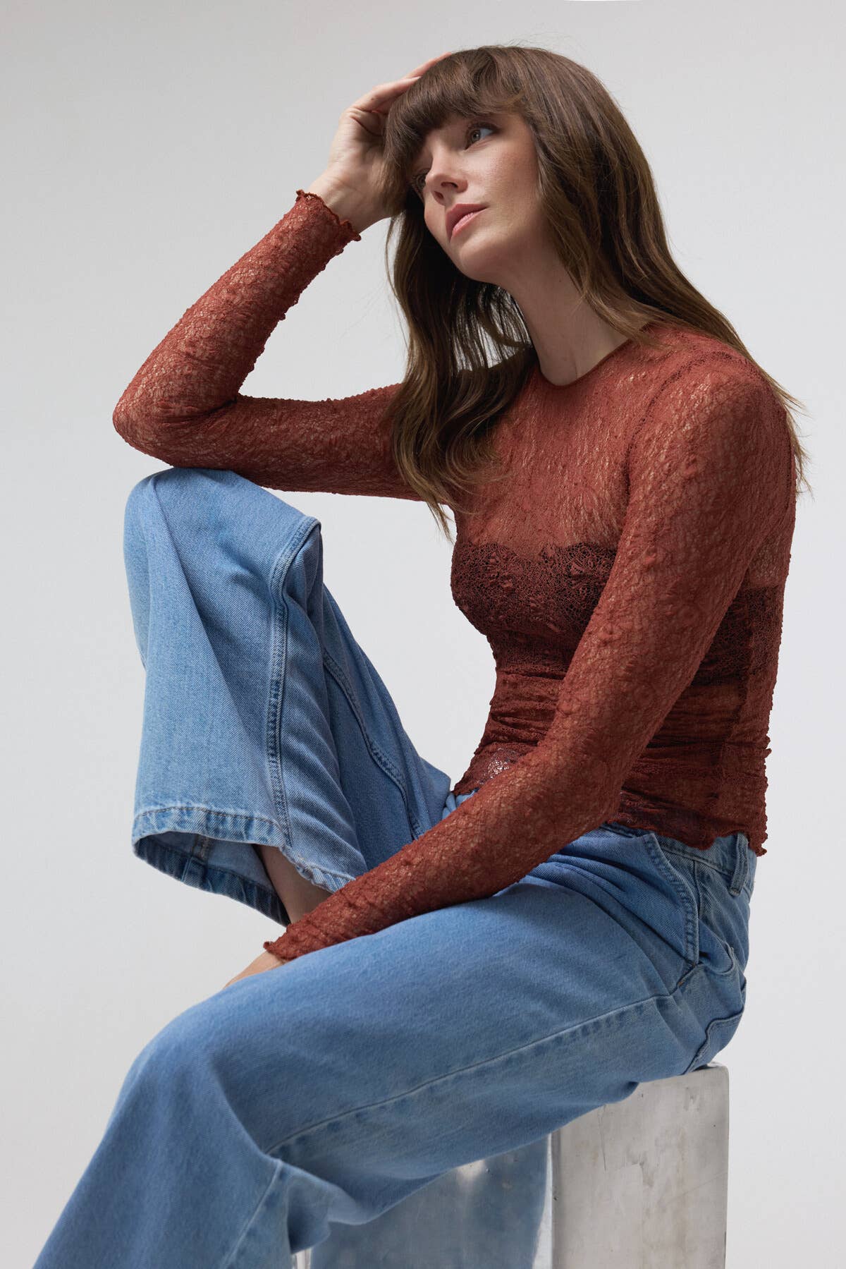 See-through Lace Top