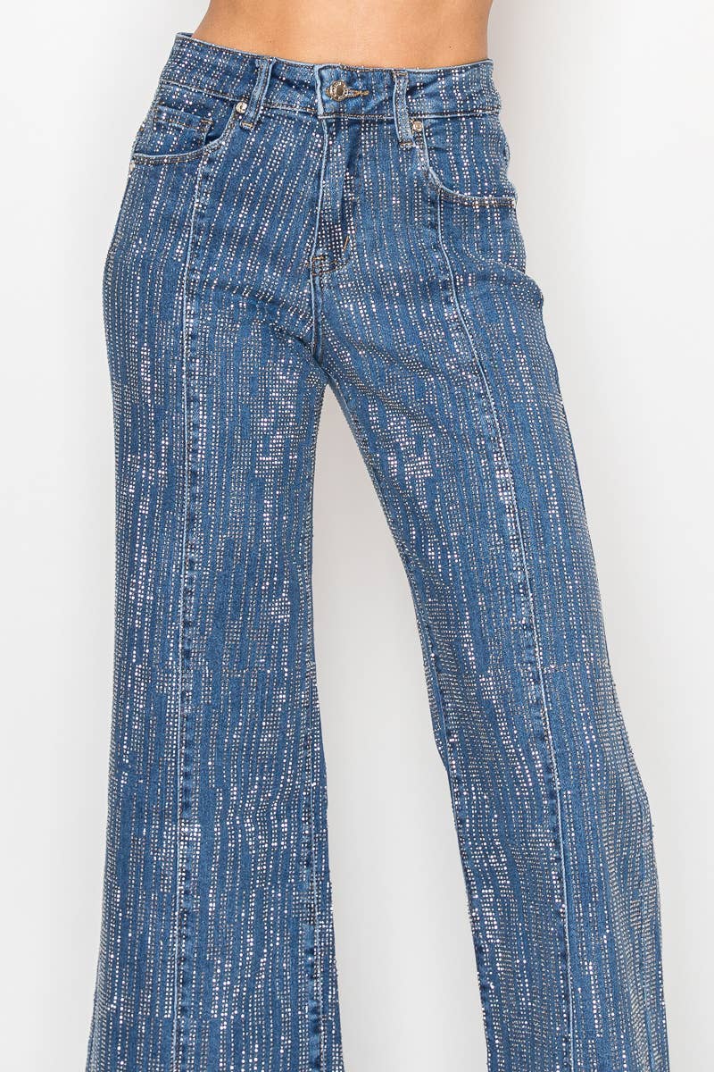 Bling Wide Leg Jean
