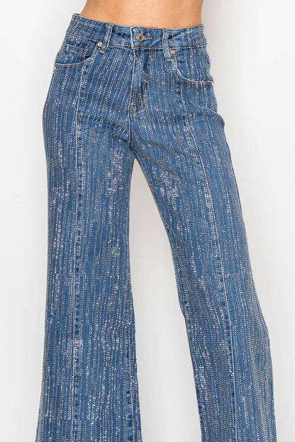 Bling Wide Leg Jean