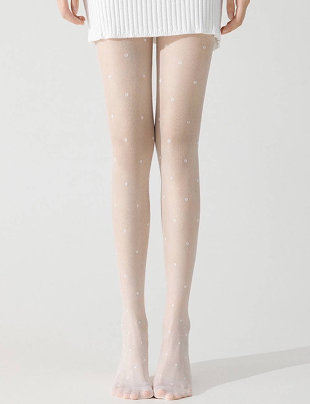 Ladies Dot Knit Stockings