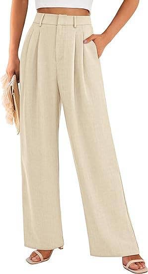 High Waist Wide Leg Trousers