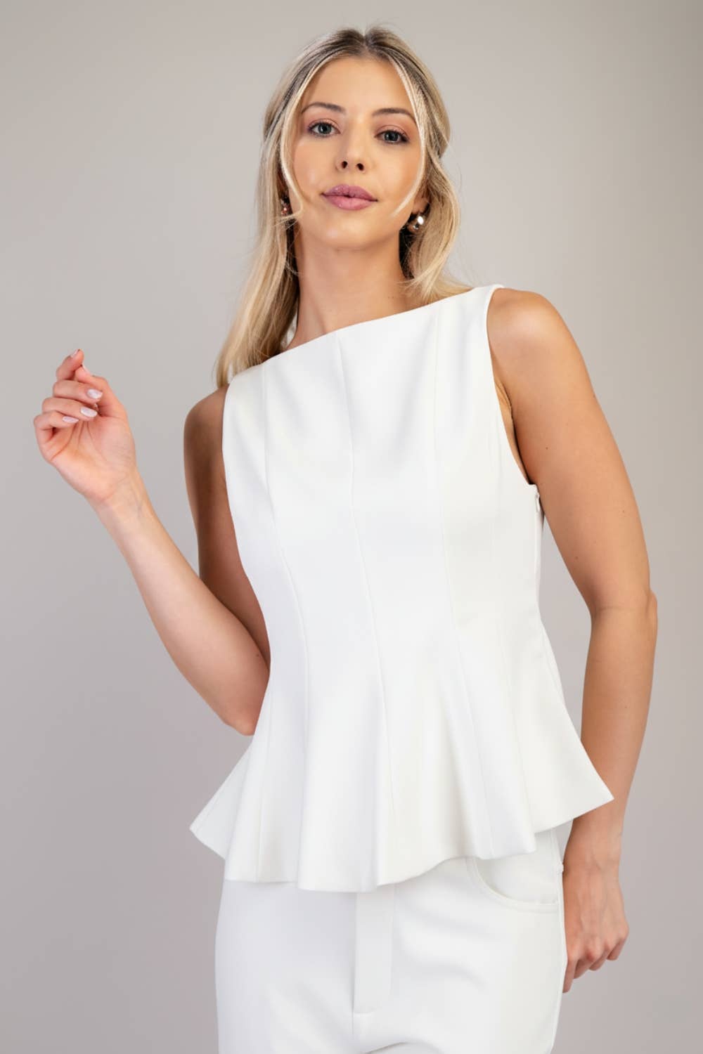 Sleeveless Fitted Top