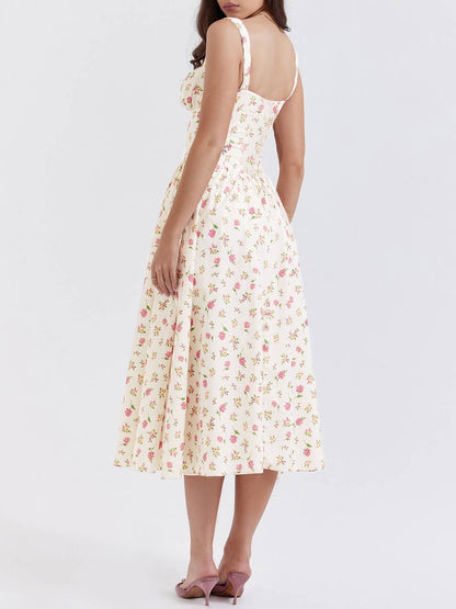 Corset Floral Sun Dress