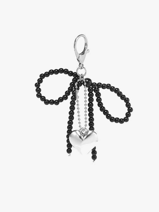 Beaded Bow Bag Charm