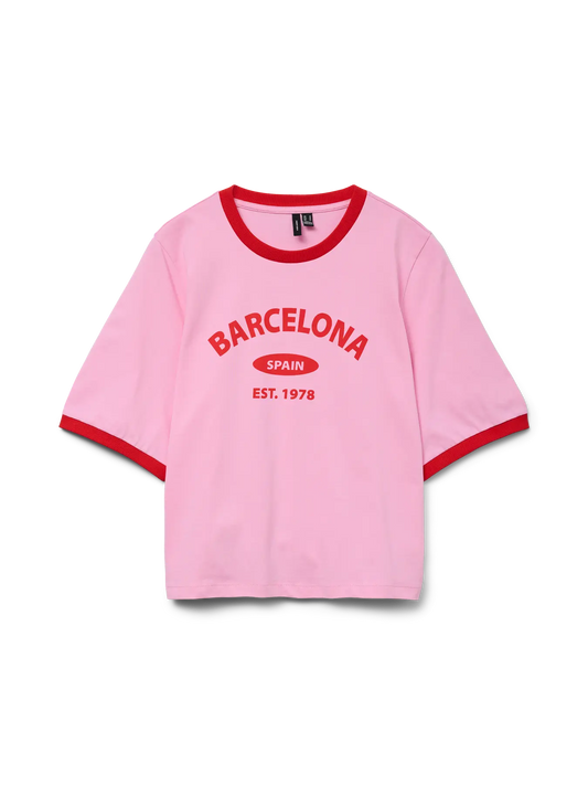 Barcelona Graphic Ringer Tee