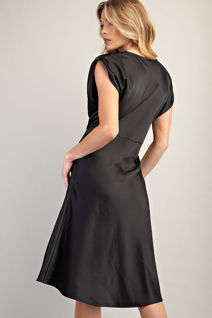 Black Satin Dress