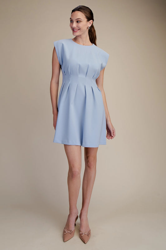 Pleated Midi Dress