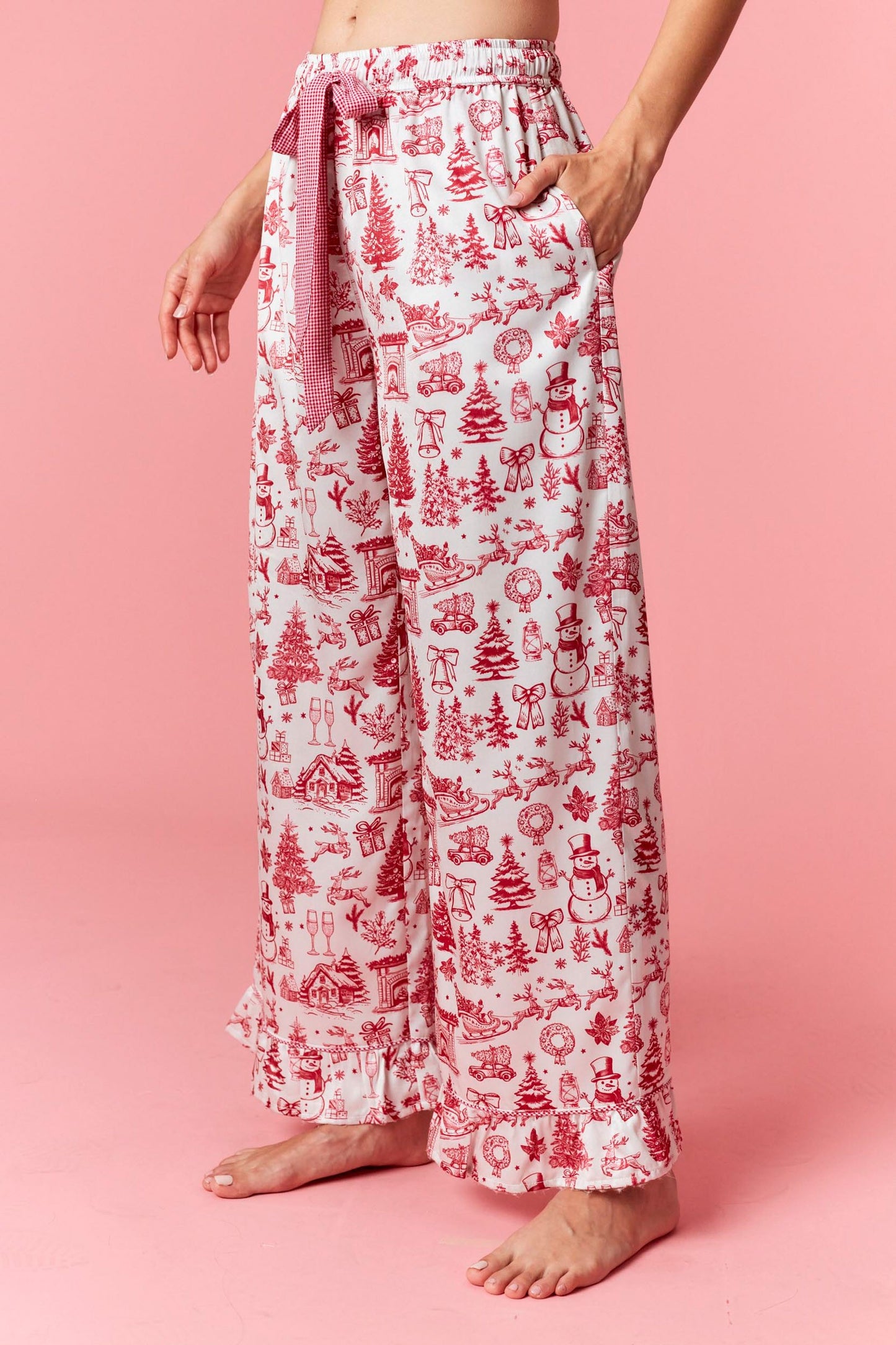 Christmas Red Pant set