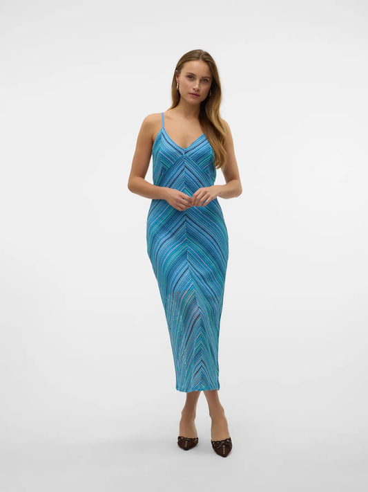 Demi Stripe Knit Midi Dress