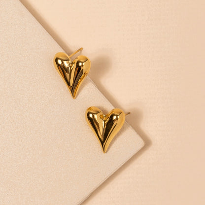 Heart SS Stud Earrings