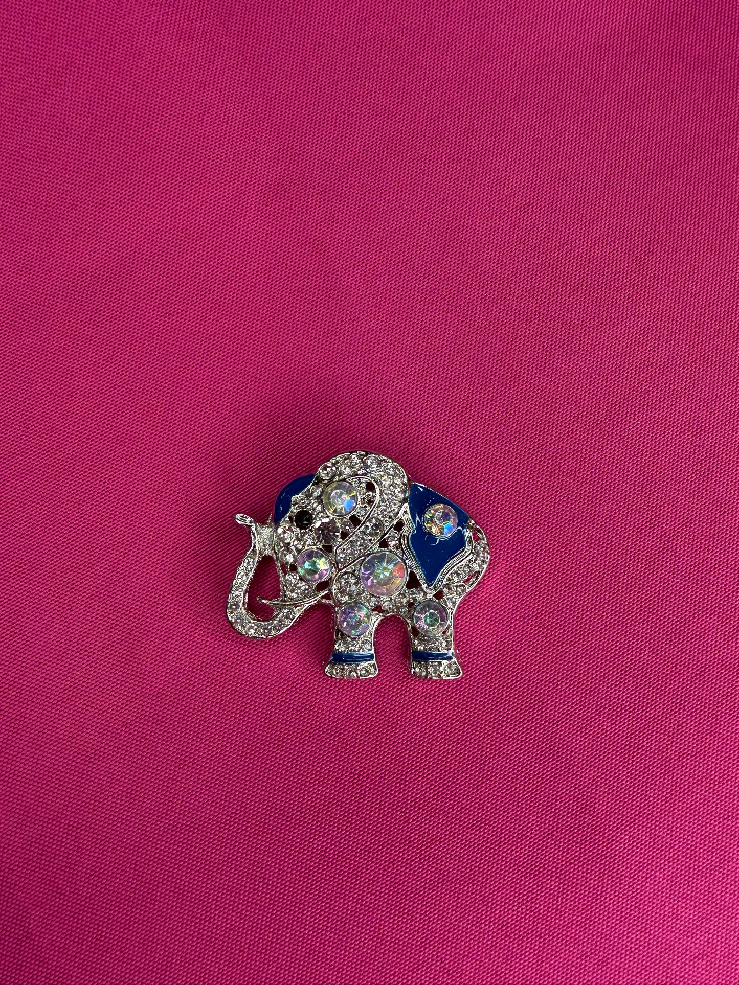 Silver Elephant Brooch