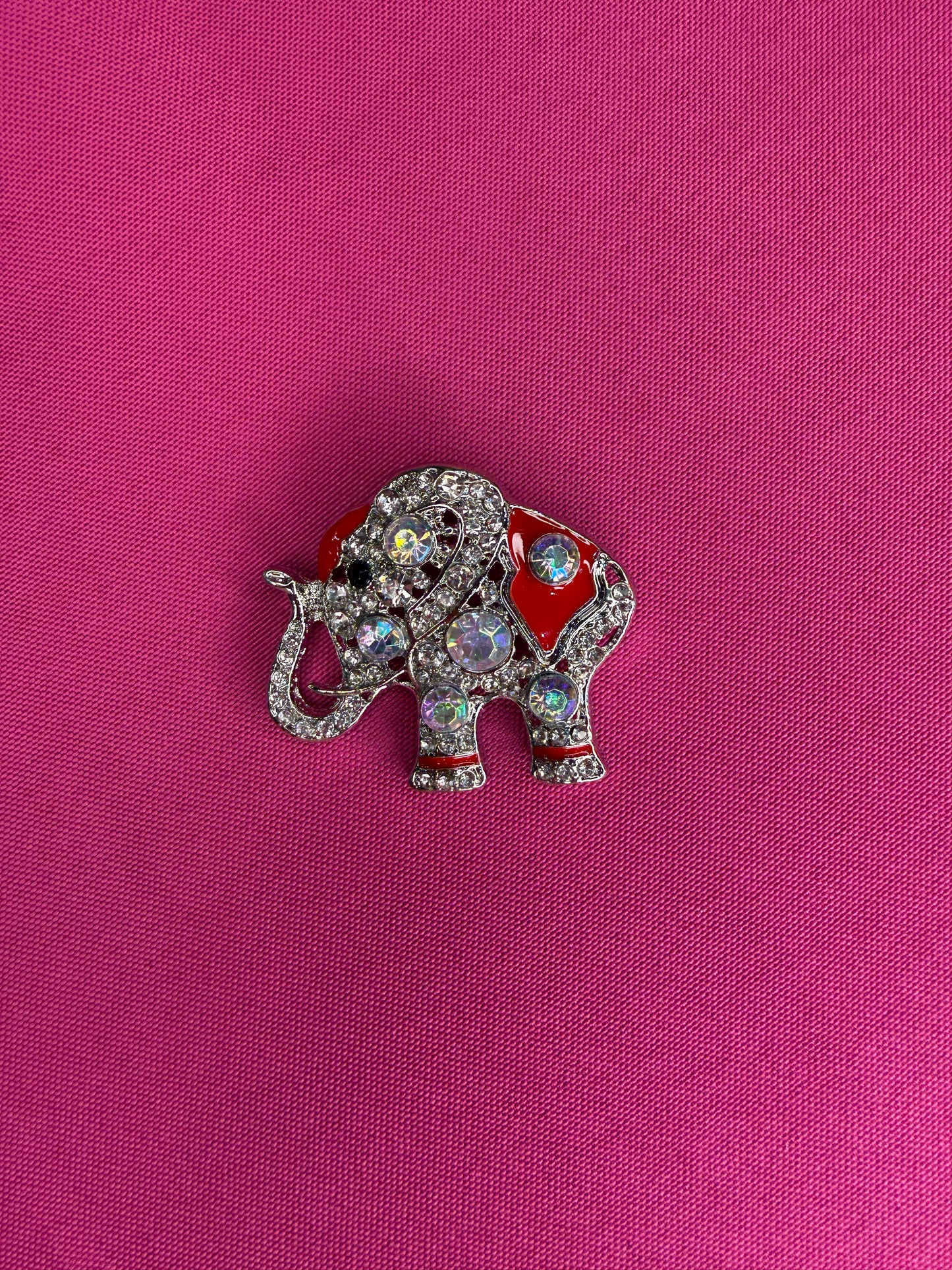 Silver Elephant Brooch