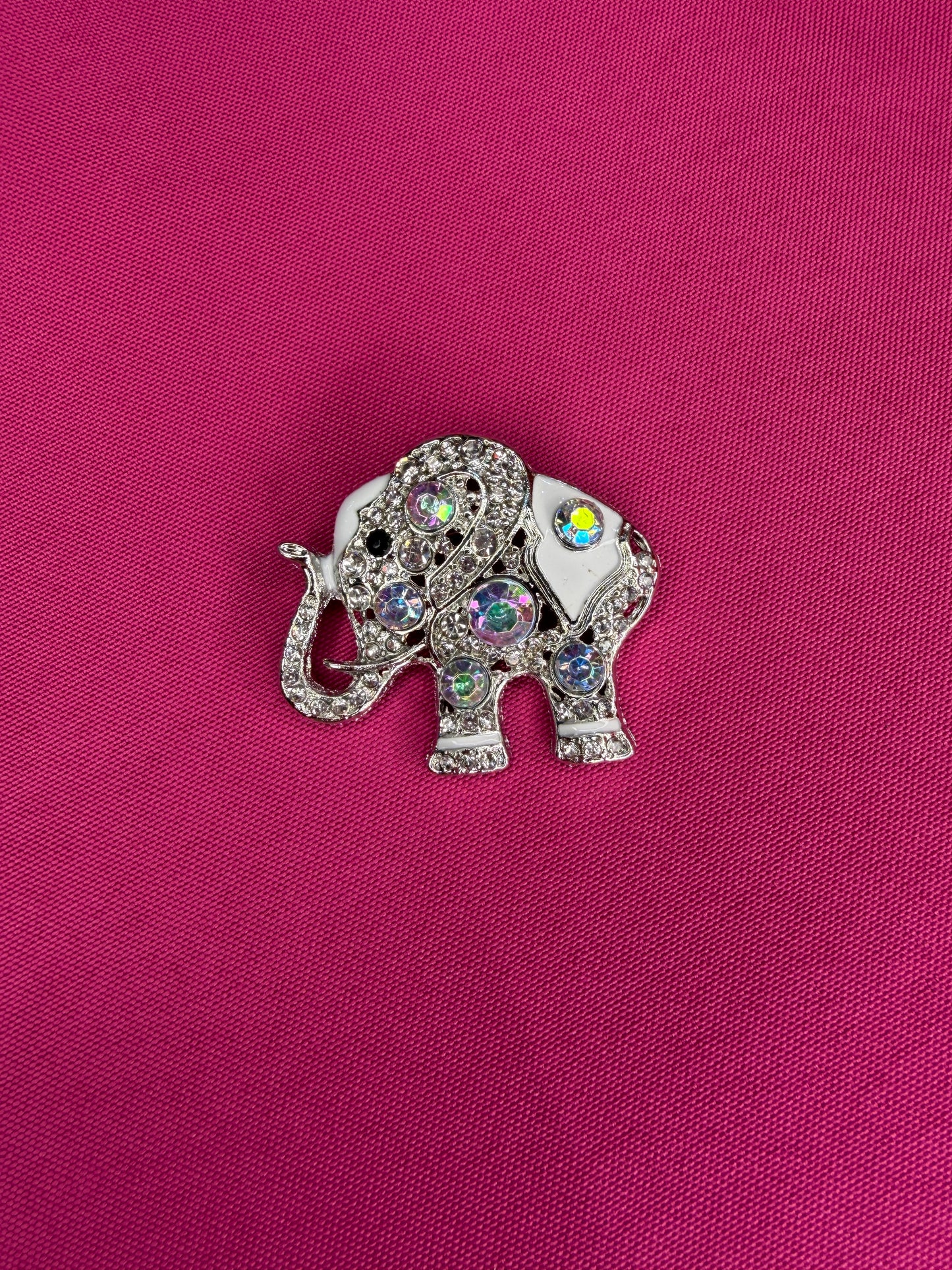 Silver Elephant Brooch
