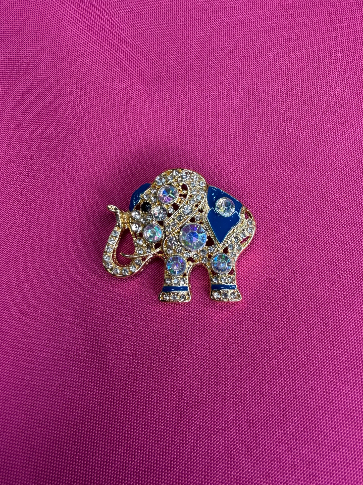 Gold Elephant Brooch