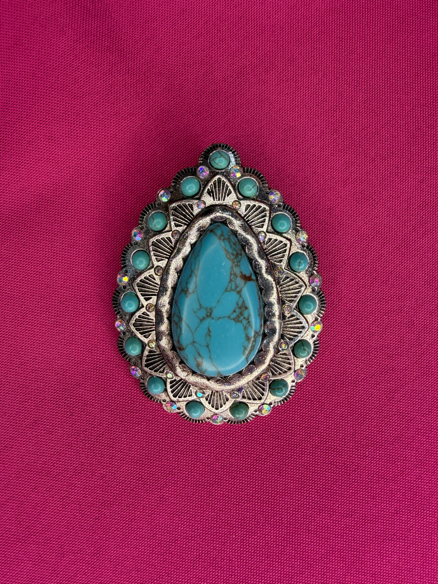 Western Teardrop Brooch