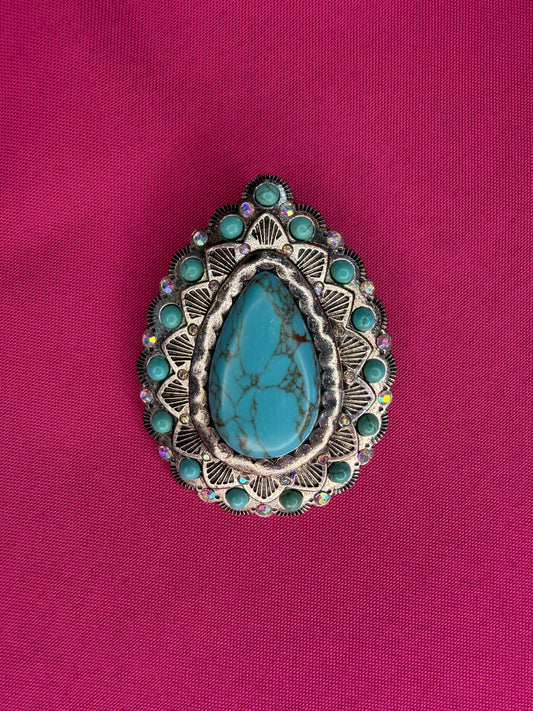 Western Teardrop Brooch