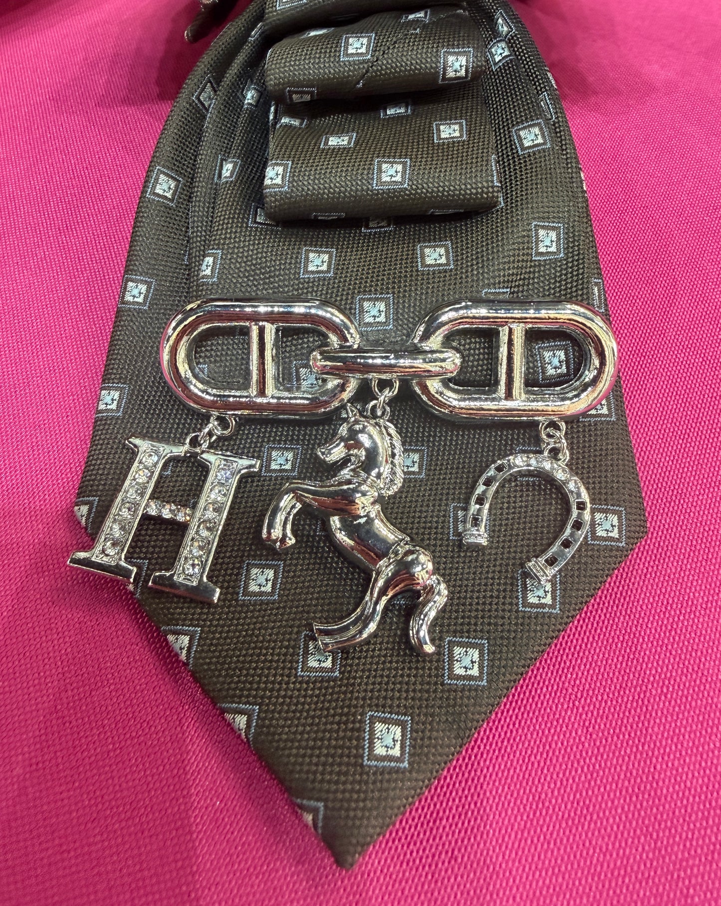 Horse & Horseshoe Brooch