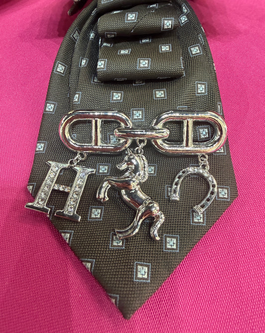 Horse & Horseshoe Brooch