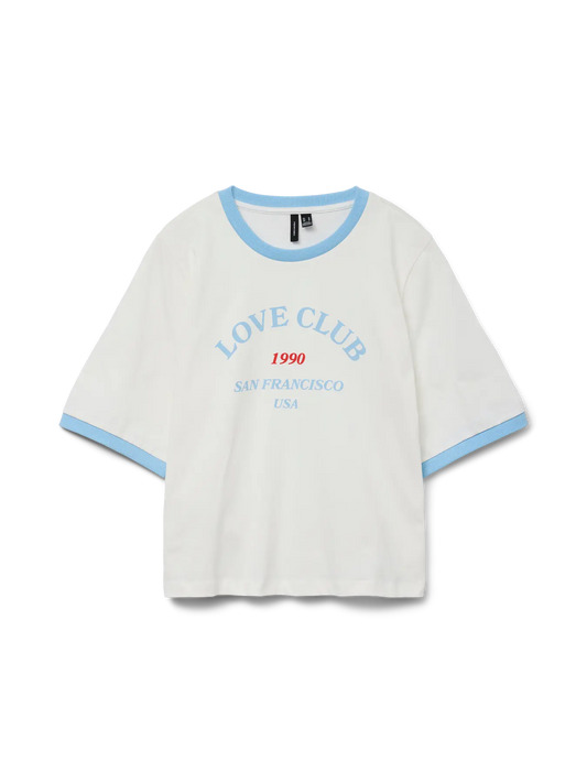 Love Club Graphic Ringer Tee