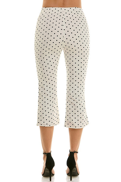 Polka Dot Capri Pant