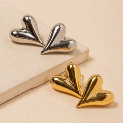 Heart SS Stud Earrings