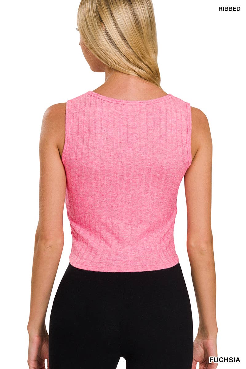 Pink Ribbed Top