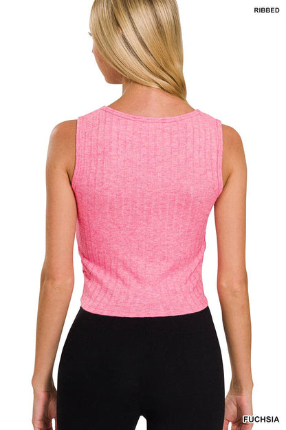 Pink Ribbed Top