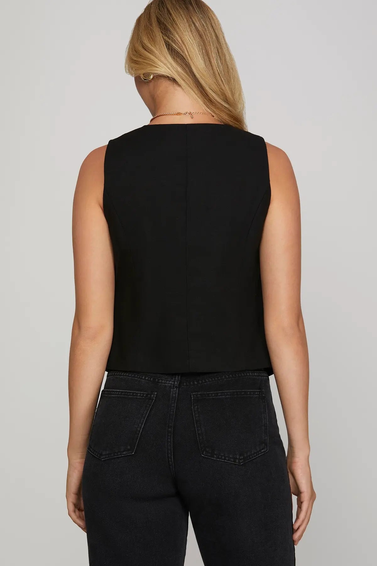 Linen Blend Vest