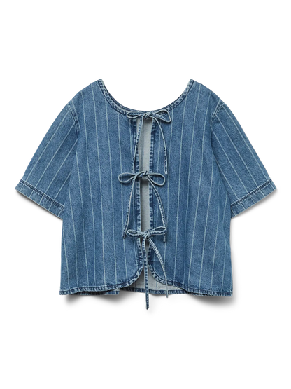 Trille Striped Tie-Back Top