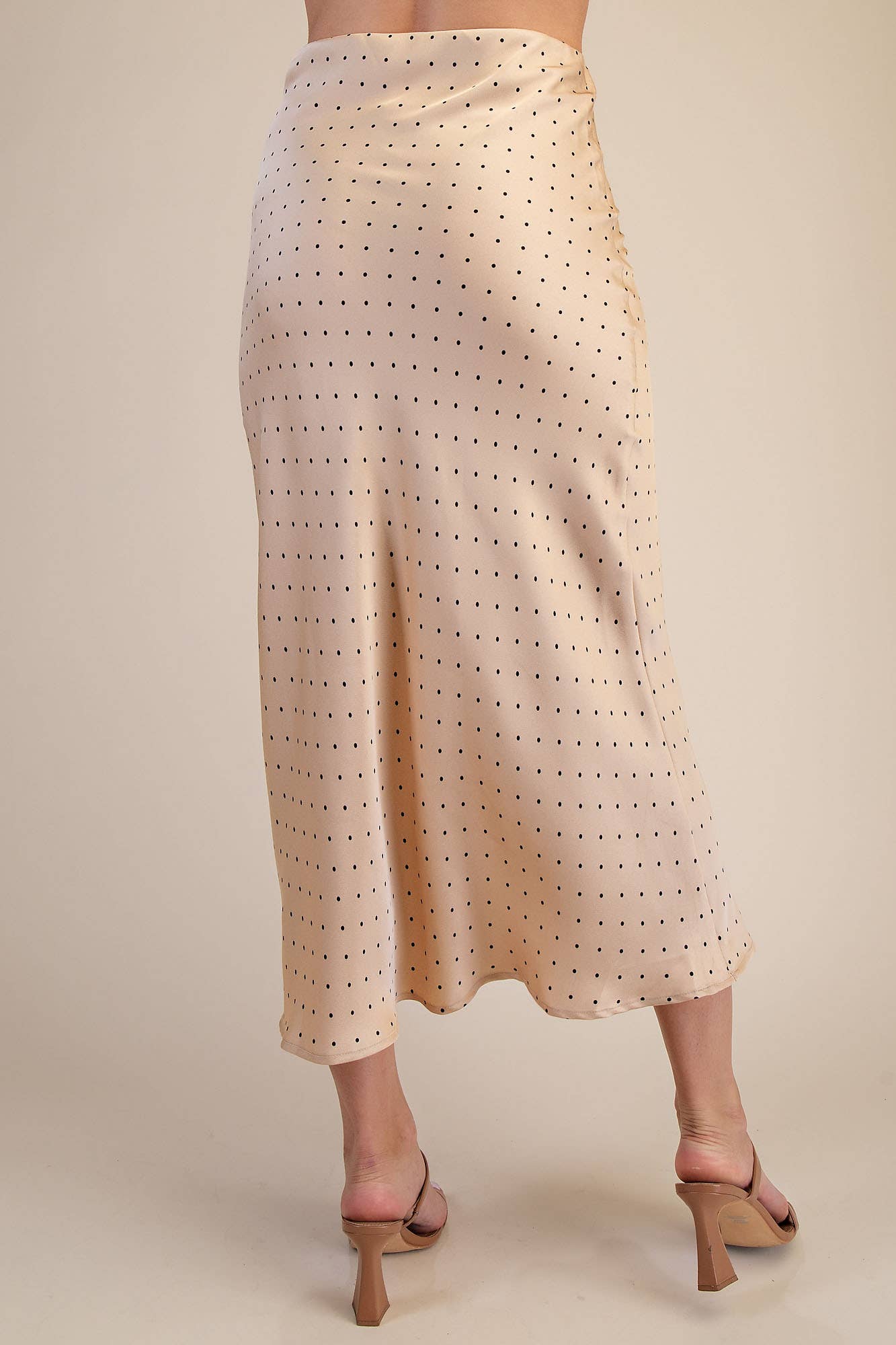 Polka Dot Midi Skirt