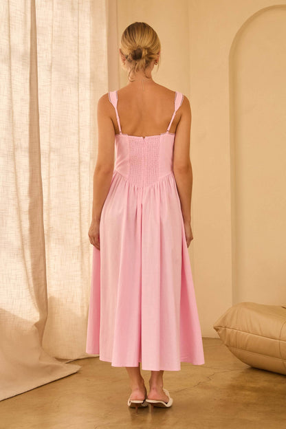 Princess Pink Midi Dress