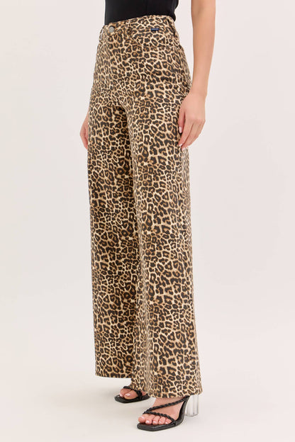 Leopard High Rise Wide Leg