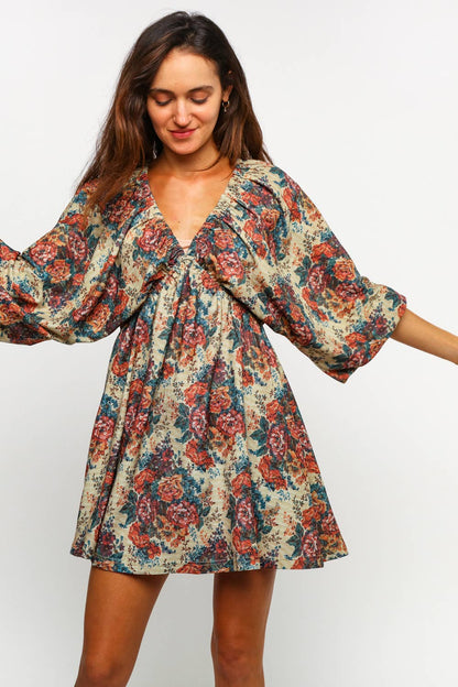 Vintage Style Floral Dress