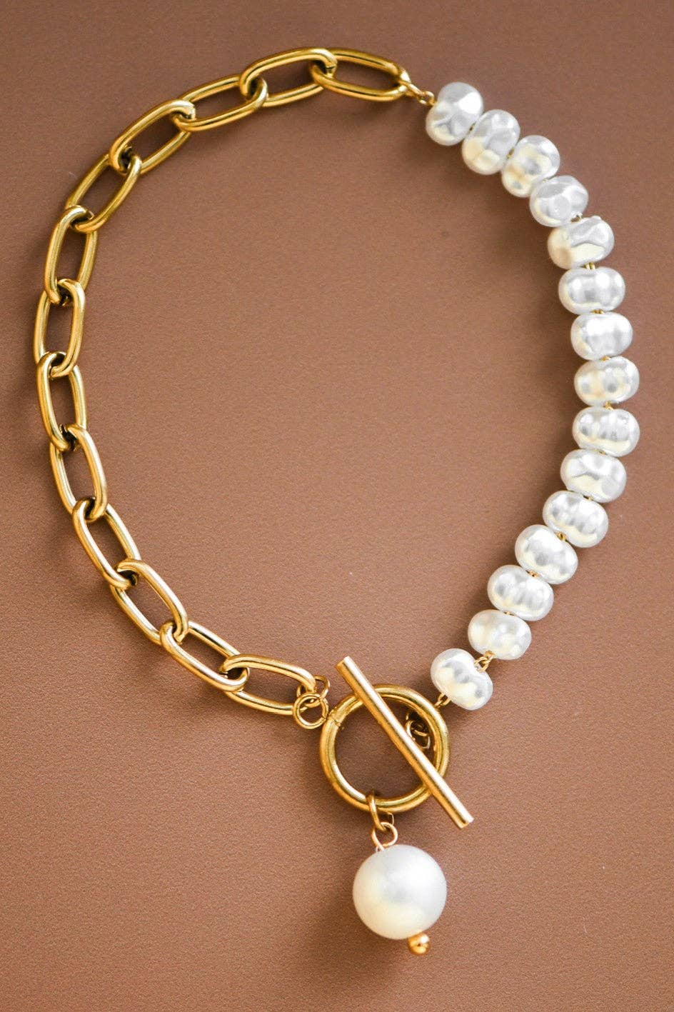 18K Gold Plated Waterproof Stainless Steel Chain Bracelet - 7072