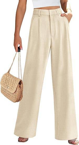 High Waist Wide Leg Trousers