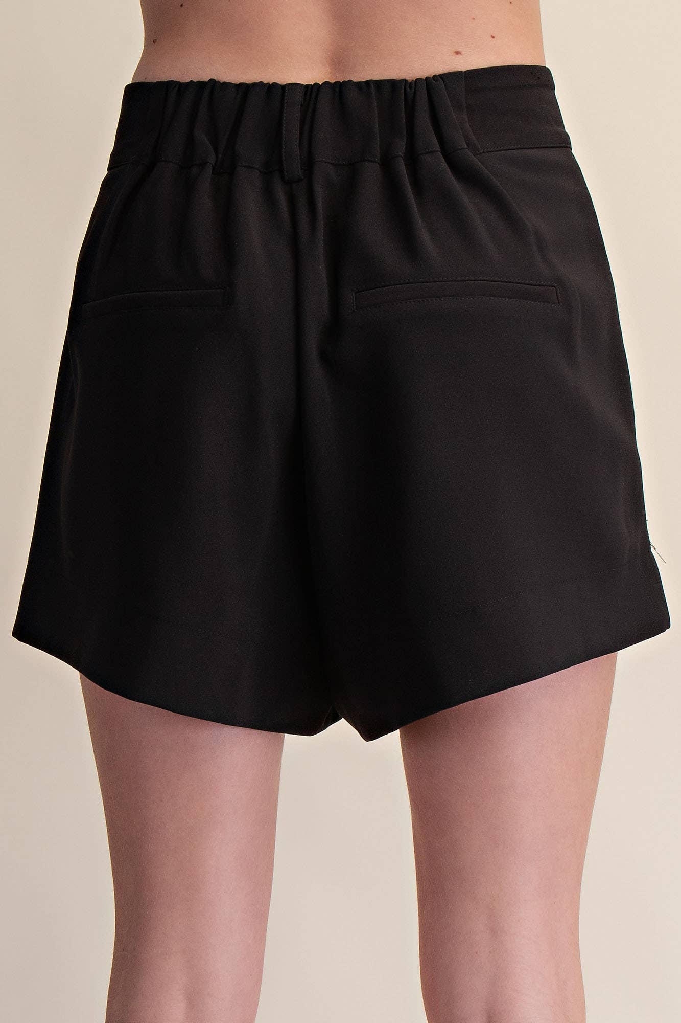 High Waisted Tailored Wide Shorts