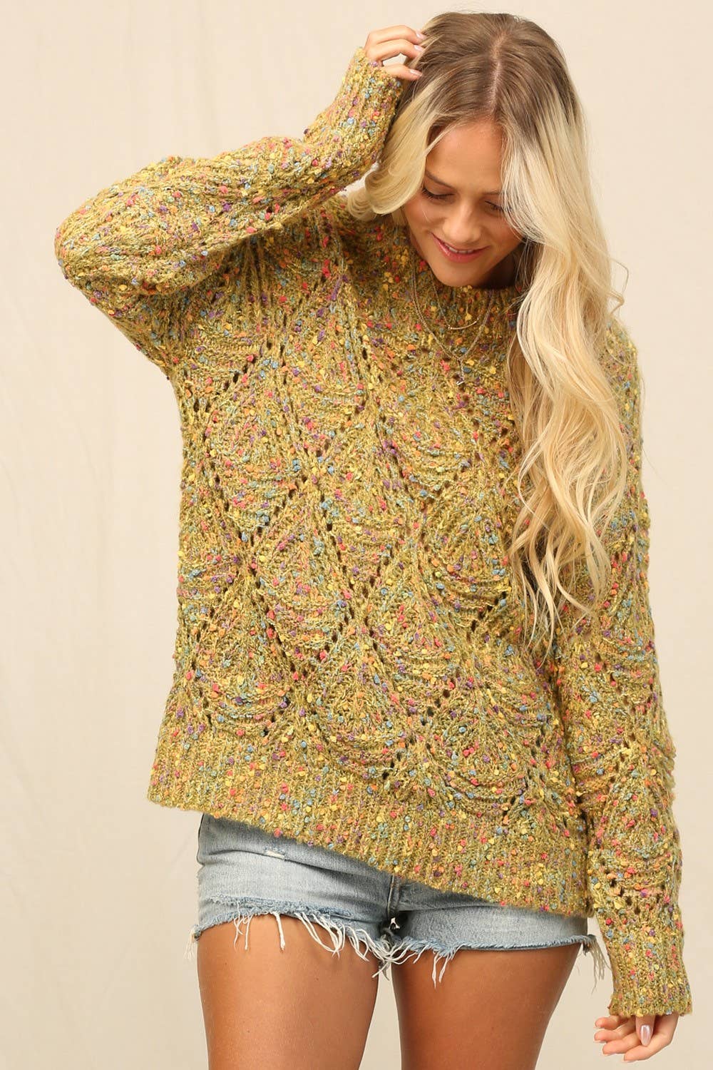 Colorfully Speckled Sweater