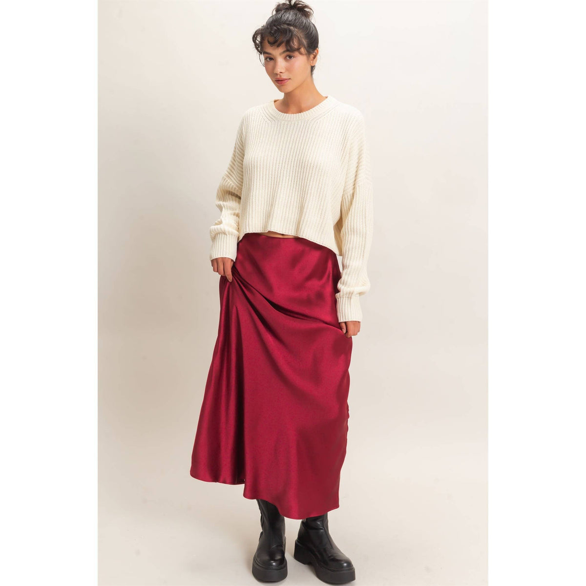 Satin Maxi Skirt