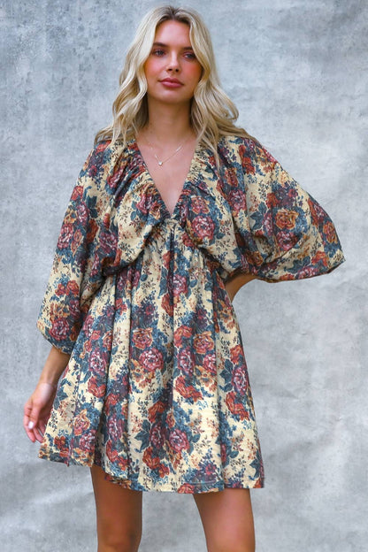 Vintage Style Floral Dress